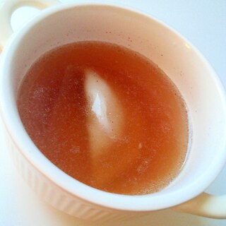 レンジで簡単☆水餃子の中華スープ